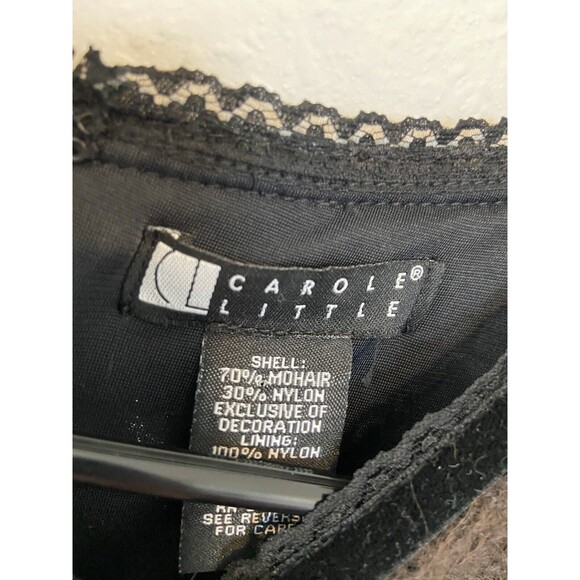 Carole Little Mohair Sheath Dress Large Brown Womens Sleeveless New - Picture 2 of 13